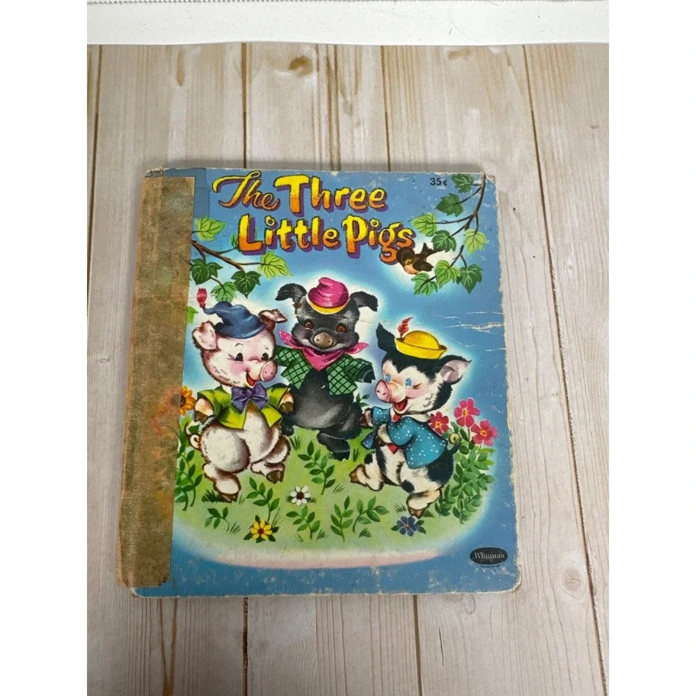 Whitman Tell-A-Tale Lot 4 HC Three Bears Pigs Red Hen Hood Vintage
